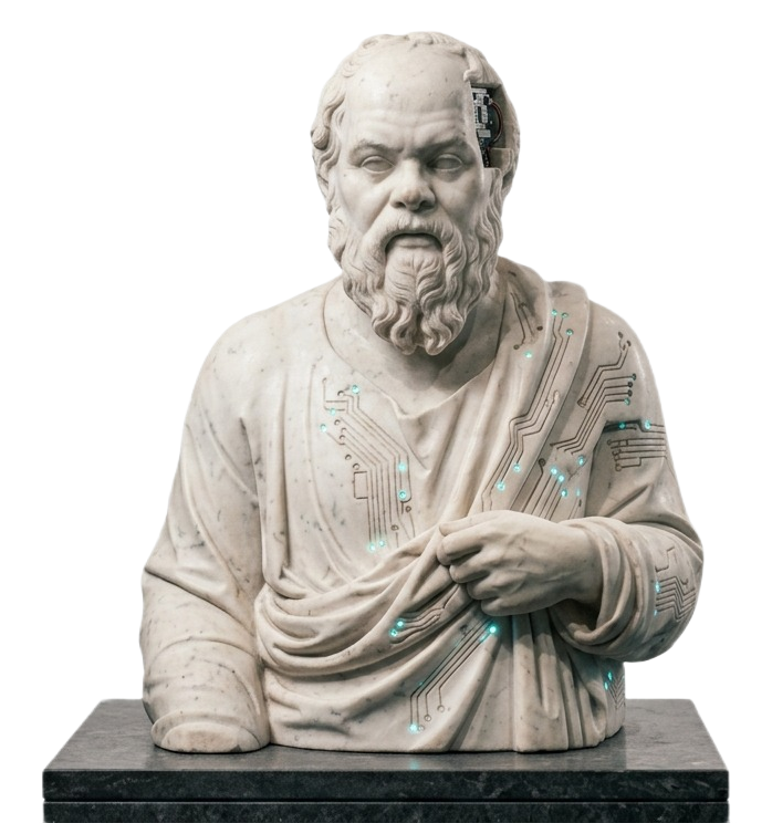 Marble bust with brass circuitry, roster gallery figure 4 of 4